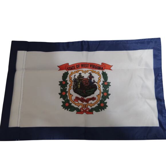 State of West Virginia 12x18 Double-Sided Nylon Garden Flag - Picture 2 of 5